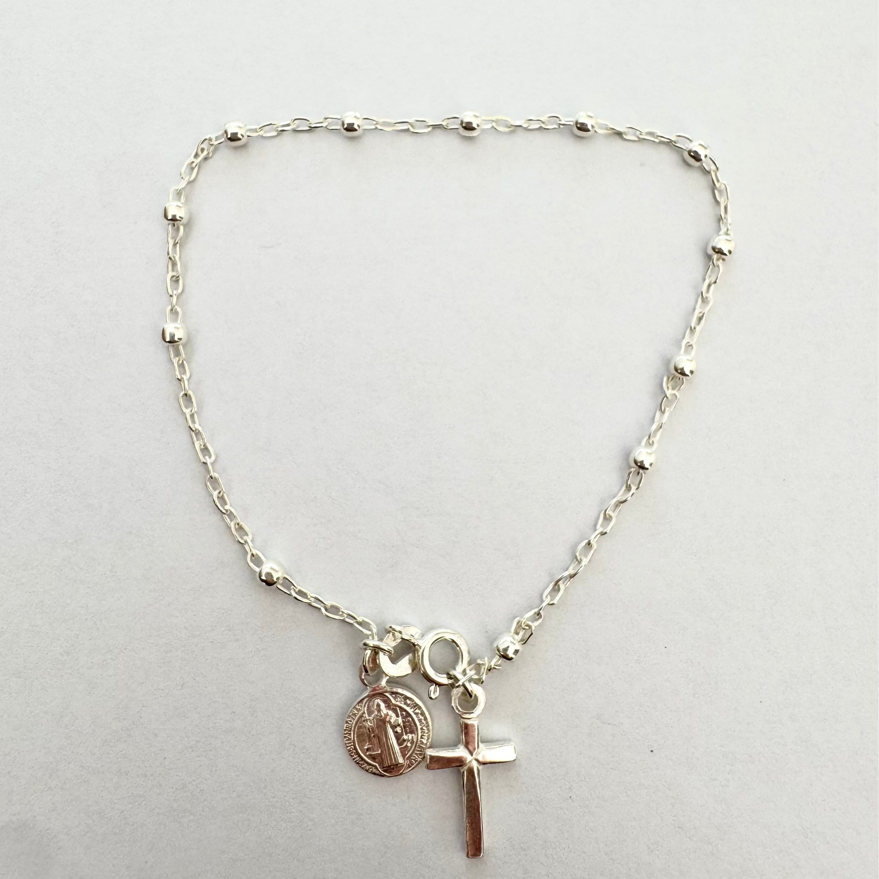 Pulsera denario de plata