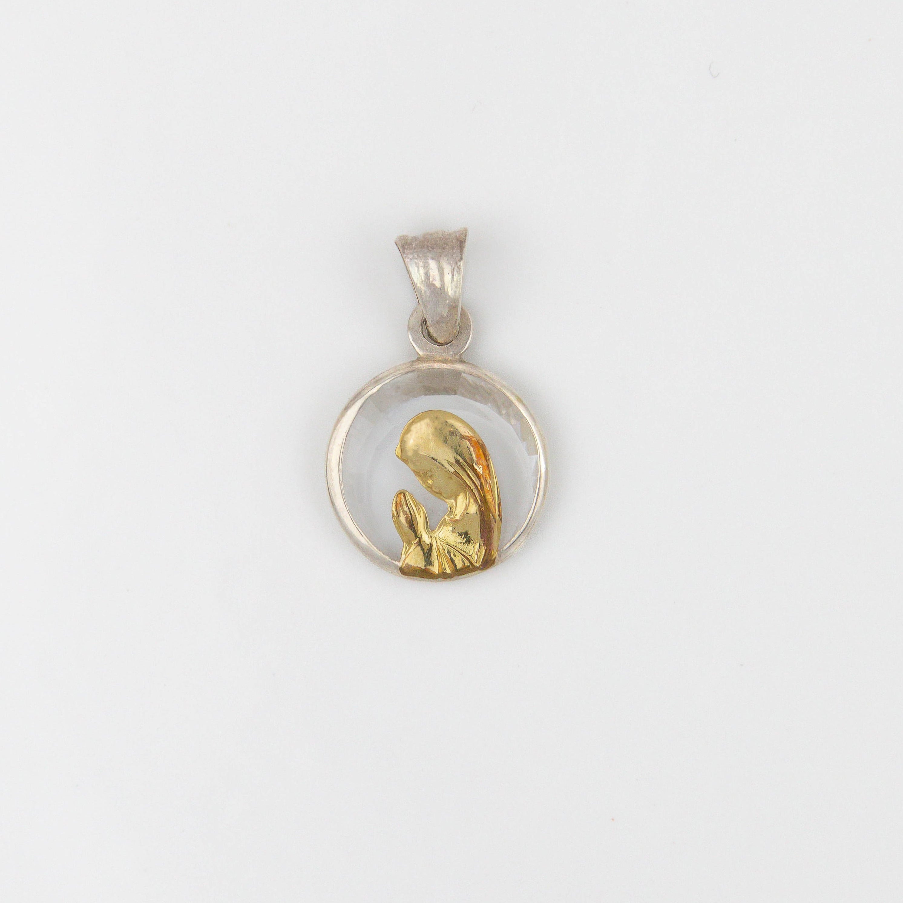 Medalla cristal, plata y oro