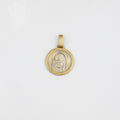 Medalla Virgen niña de plata y oro